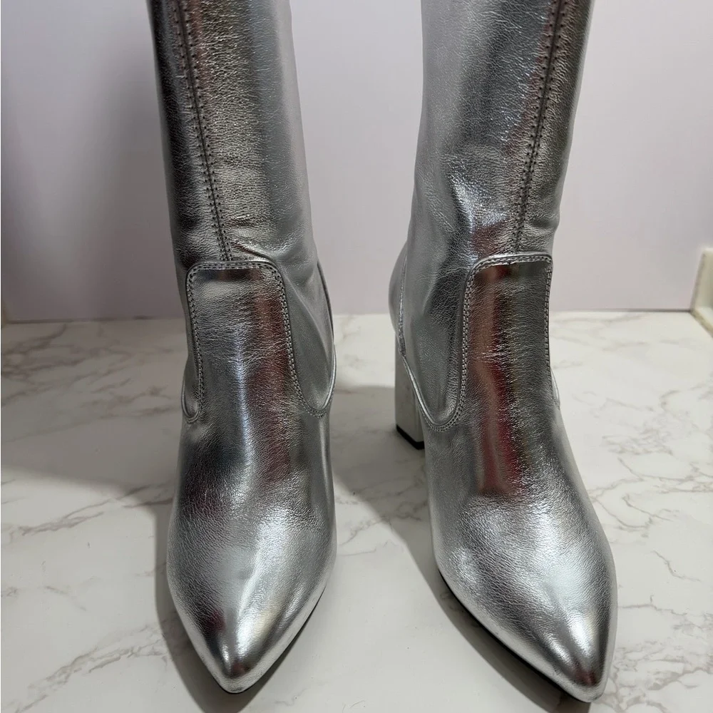 Franco Sarto Womens Katherine Faux Leather Tall Knee-High‎ Boots -- 5M